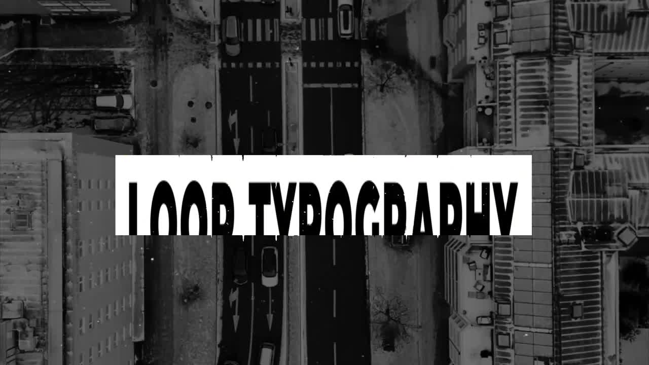 Loop Typografiske Titler 01 Loop Typografiske Titler Adobe After Effects 2023 Oppløsning 3840×2160