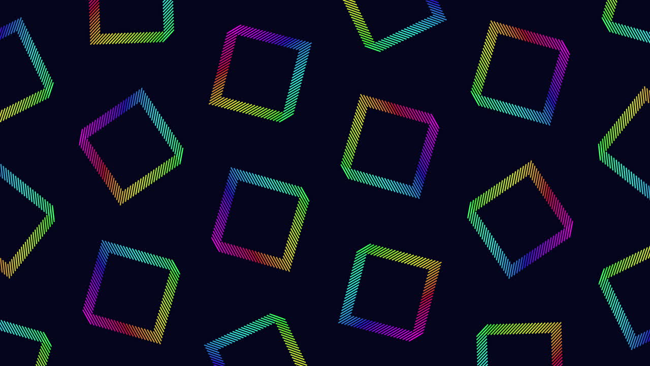 대각형 사각형의 다채로운 격자 패턴