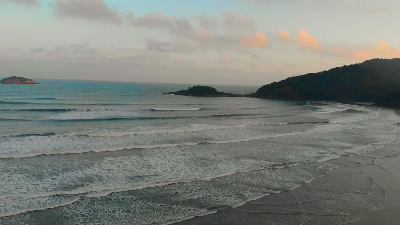 vista aérea de la playa brasileña
