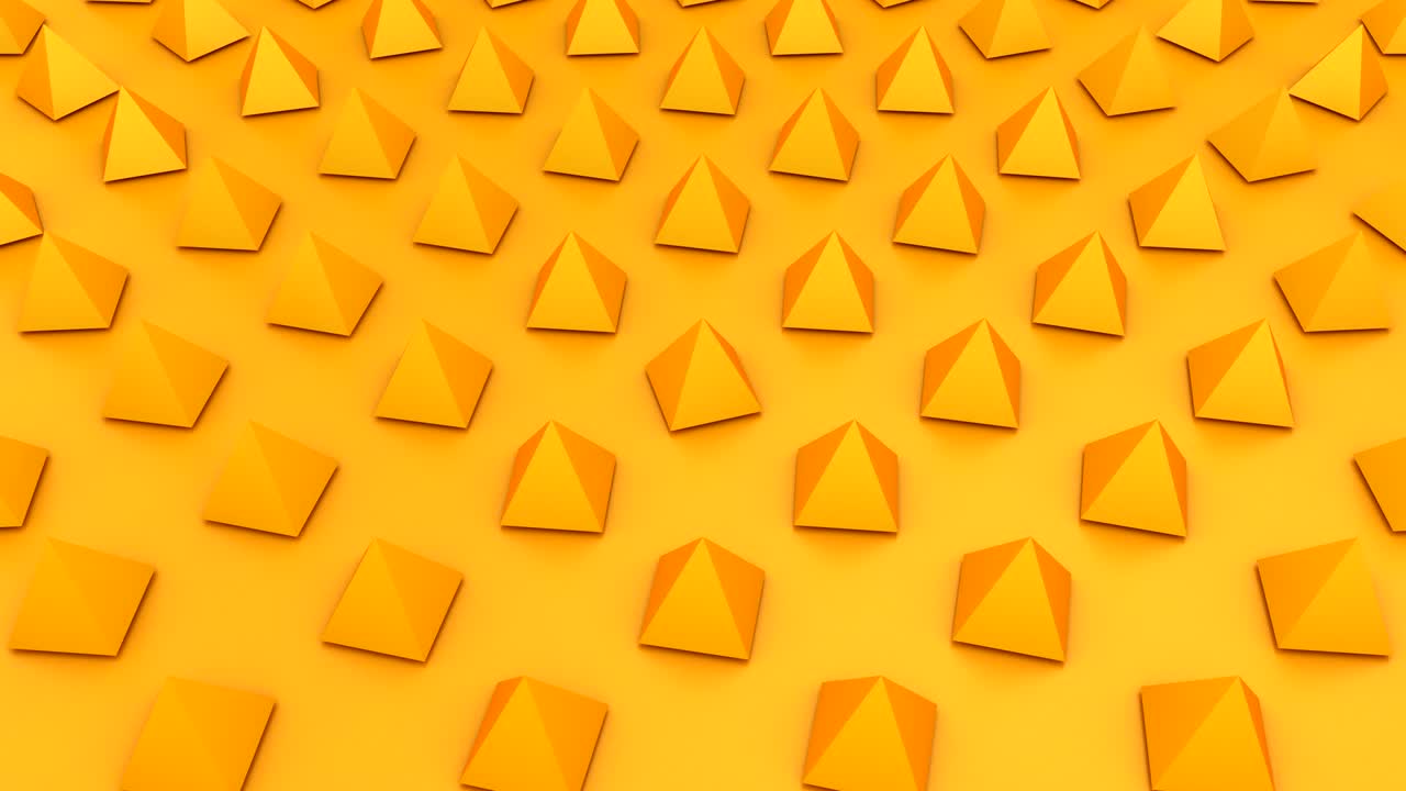 las pirámides giratorias forman una onda