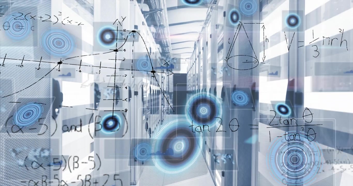 Animation af netværk af forbindelser med ikoner over forretningsfolk