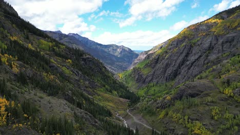 majestic valley view in the colorado mountains