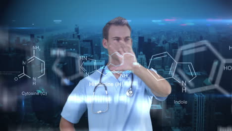 investigador que utiliza la tecnología