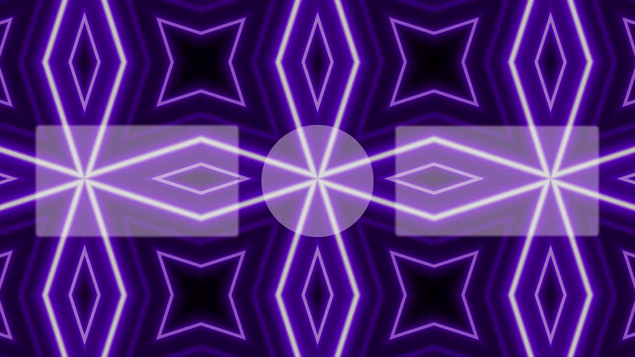 Grafica in movimento per schermata finale con motivo insegna al neon