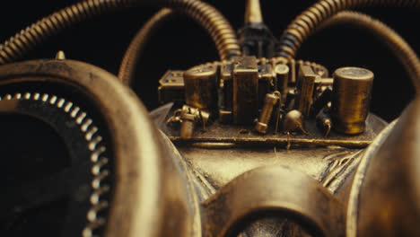 steampunk mask close-up