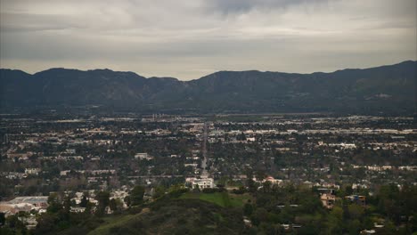 studio city vista from mulholland drive outlook in los angeles california