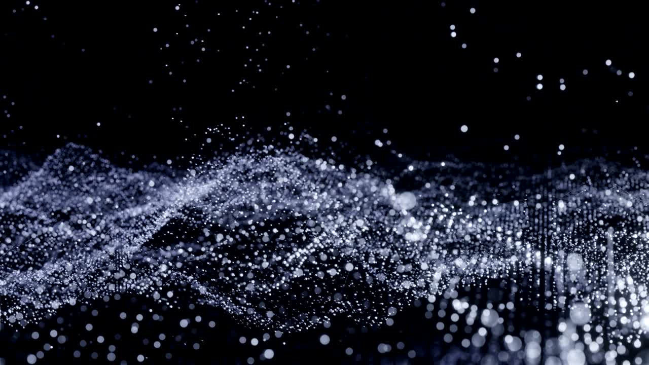 Plexus of abstract color dots