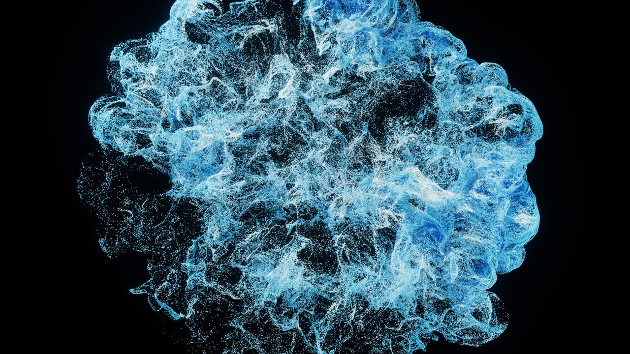 las partículas de patrón de onda, el fondo de partículas abstractas, la representación 3d.