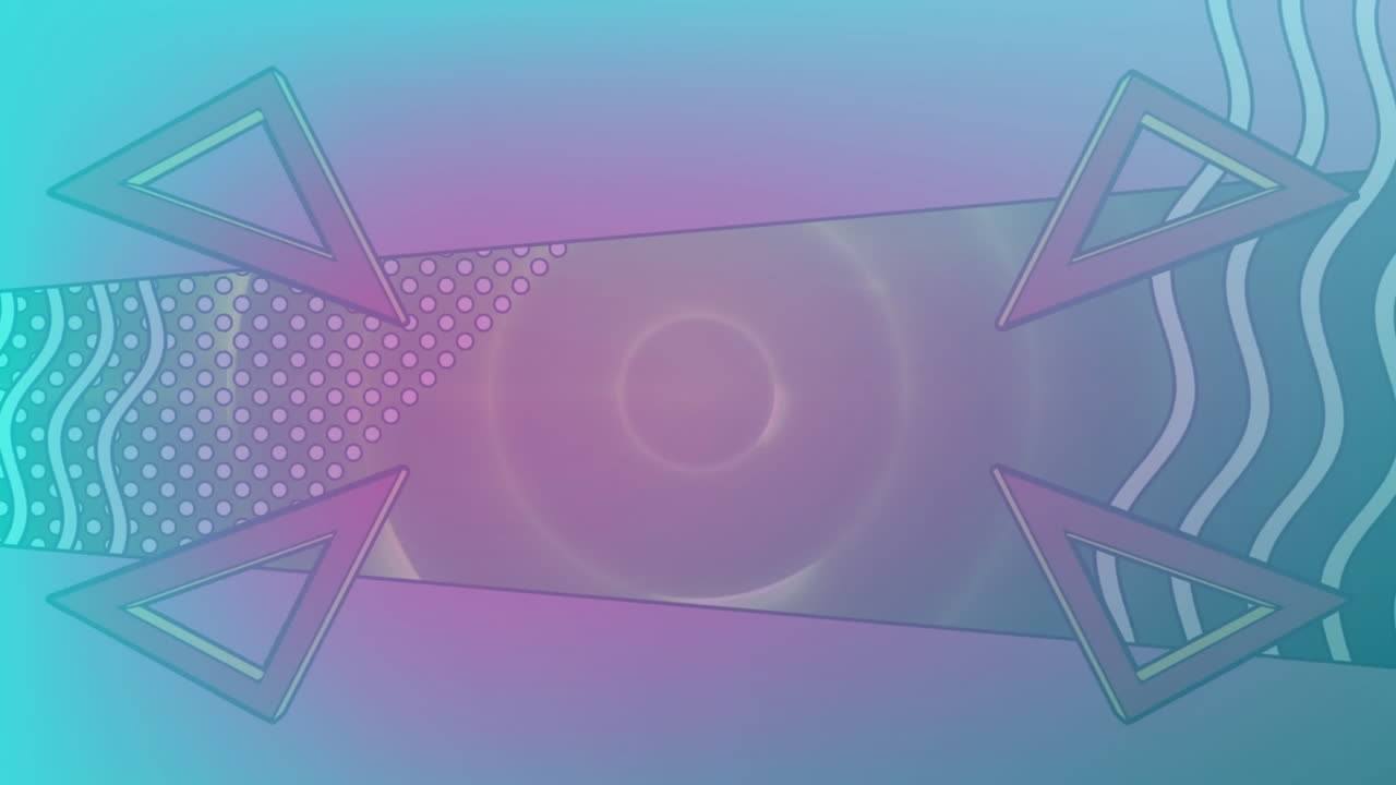 네온 원 위에 움직이는 모양의 애니메이션