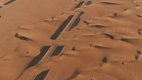 desert road aerial view