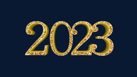 2023-Jahre-Mit-Goldglitter-Auf-Blauem-Farbverlauf