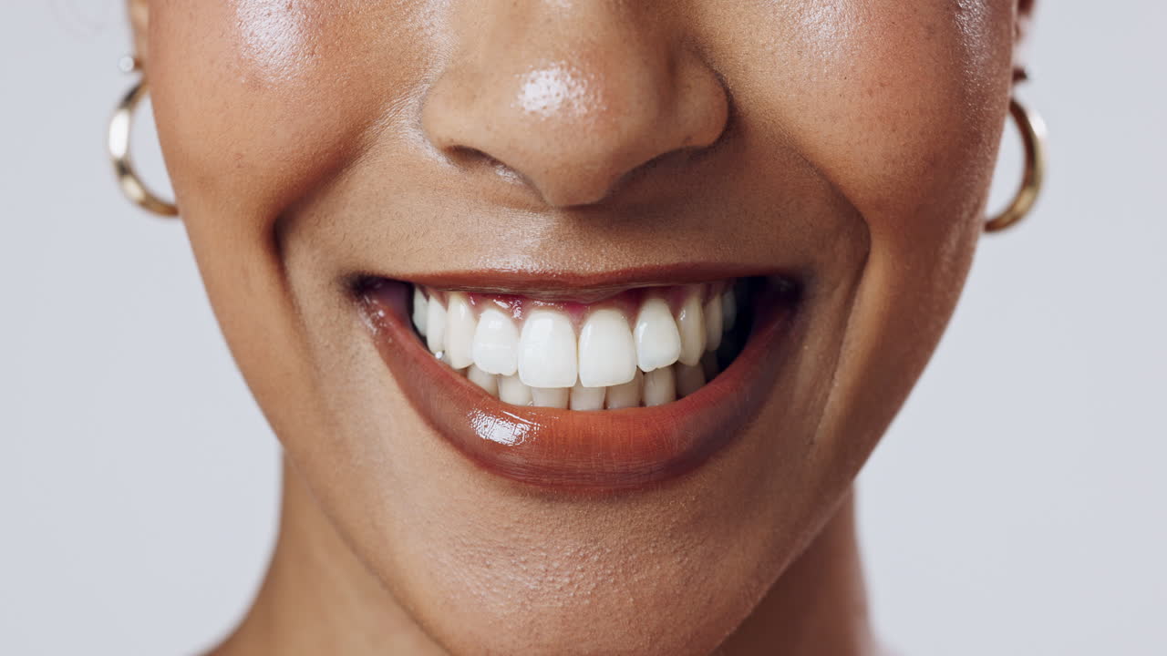 Close-up facial expressions of a woman