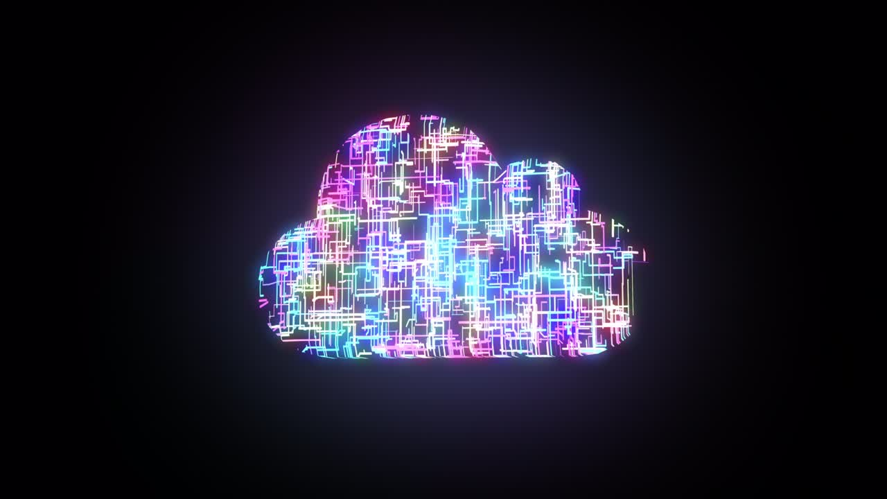 cloud computing, symbol of global technology and cloud services