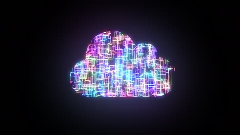 cloud computing, symbol of global technology and cloud services