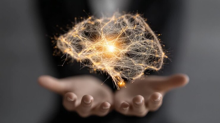 The Intersection of Creativity and Technology: Empowering the Mind with Innovative Ideas and Insights Represented through a Glowing Neural Network