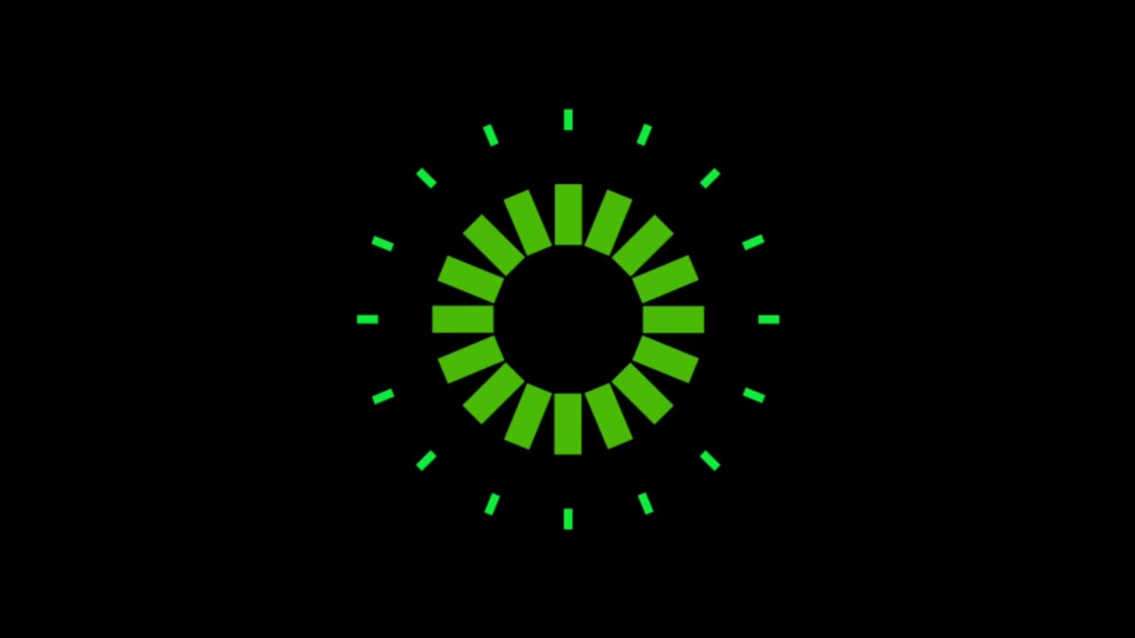 Animation colorful geometric shape isolate on black background.