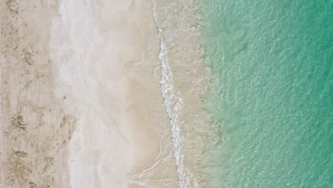 pristine white sandy beach with clear blue water in pedernales, dominican republic