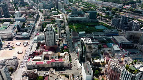 Ukraine-capital-city-aerial-drone-footage