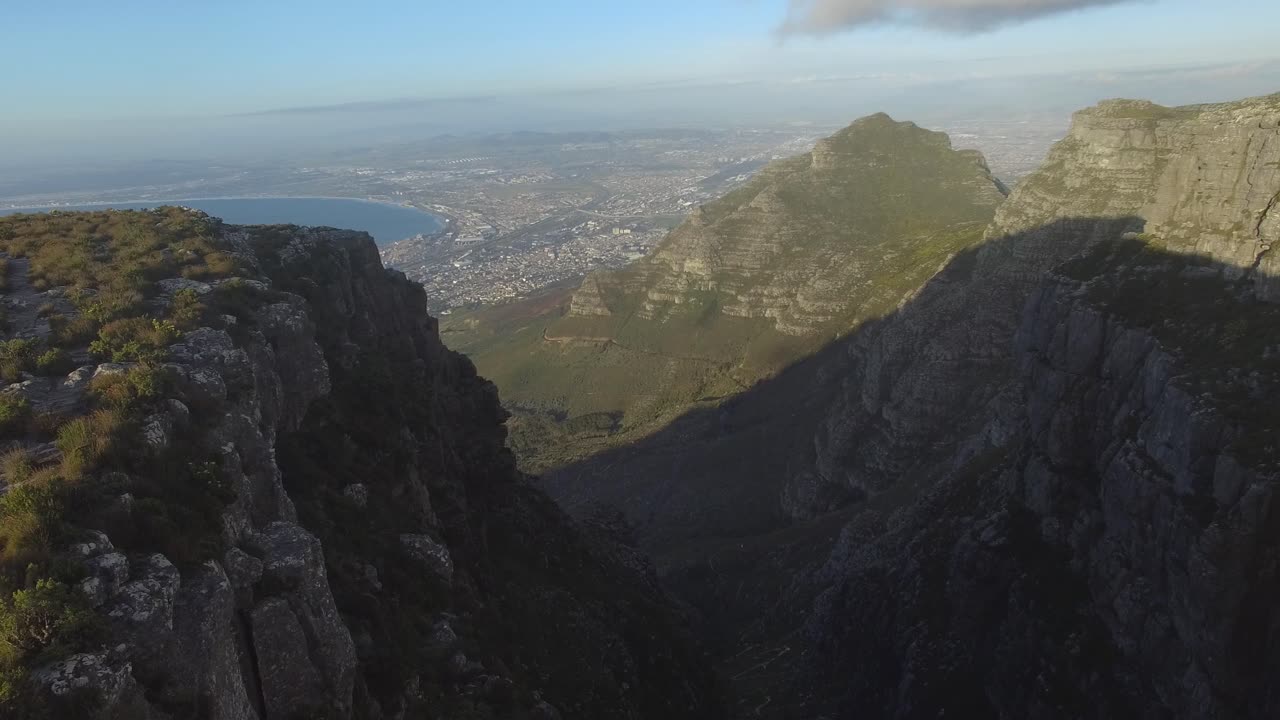 The City of Cape Town from Table Mountain Valleys
