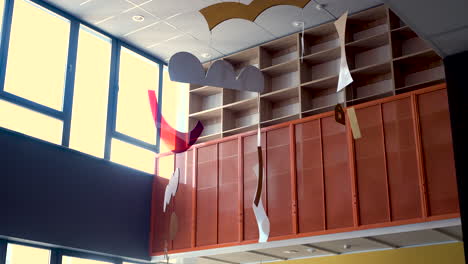 decoration of the ceiling of a modern kindergarten