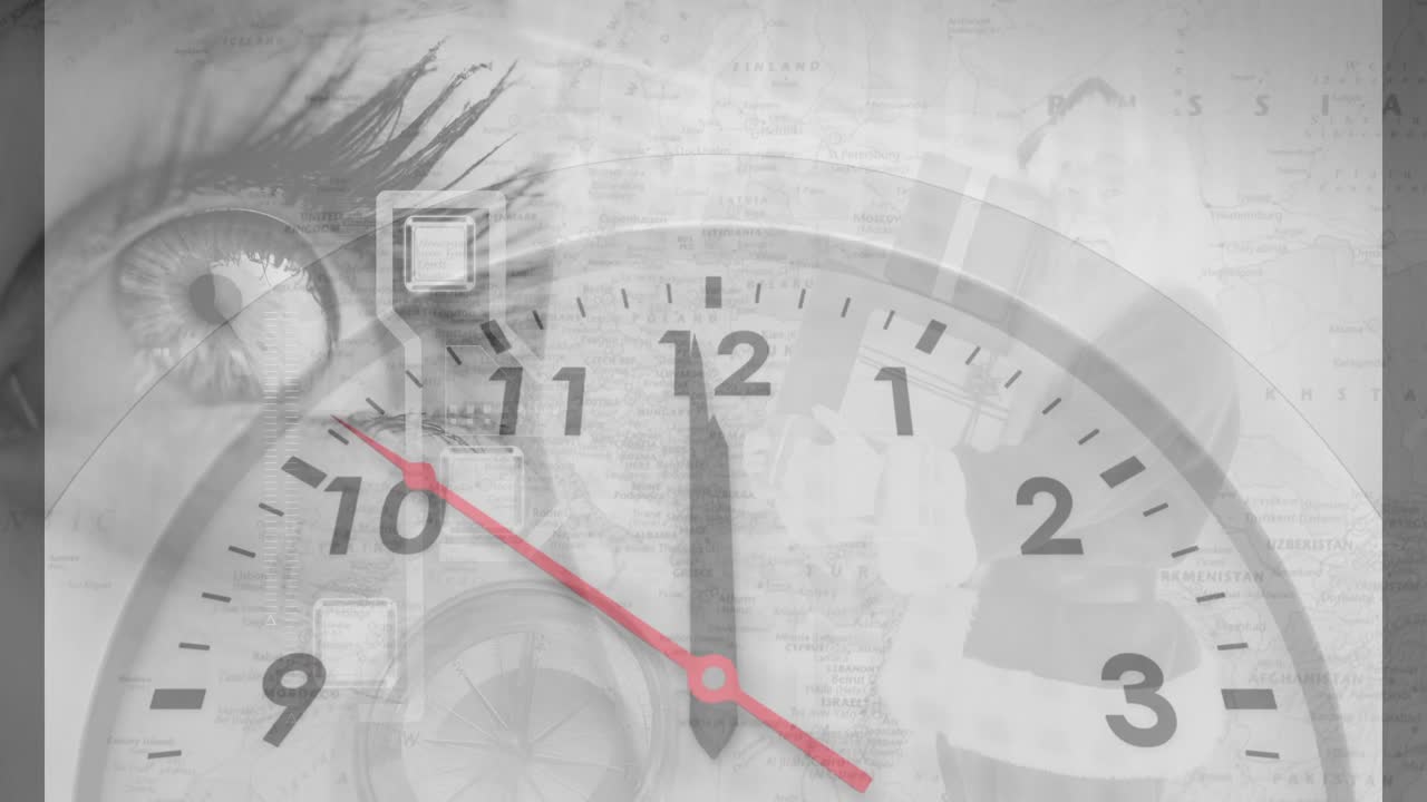 회색 배경에 대한 카운트다운 4k