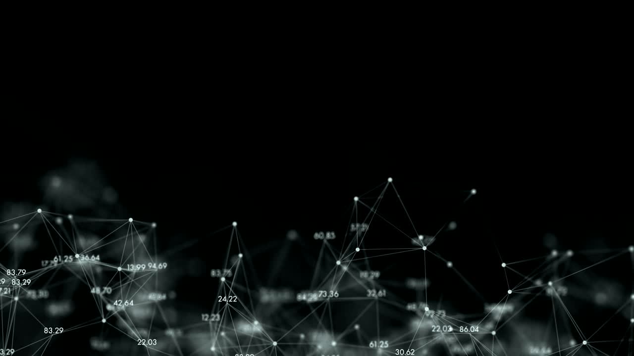 una red de 4k de números y puntos.