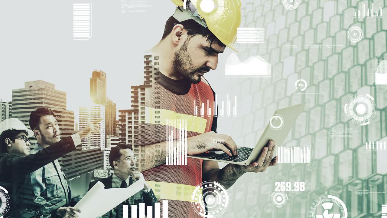 futura construcción de edificios y proyecto de ingeniería inventiva