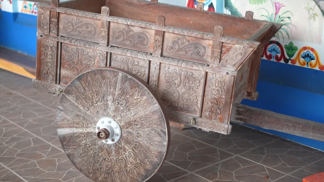 Ox Carts A National Symbol in Costa Rica, The Painted Oxcarts, Traditional decorated Costa Rican ox cart, tradition, Painted oxcarts