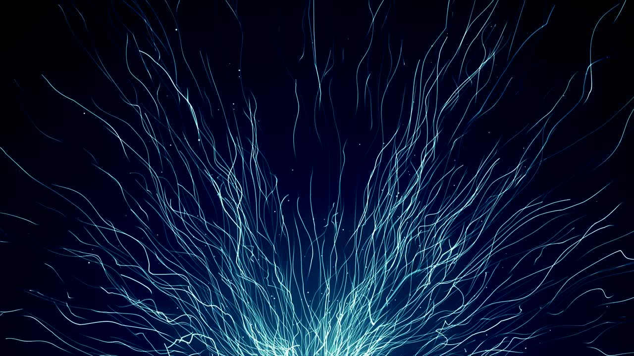 Particles Blue dust abstract light bokeh motion titles cinematic background loop