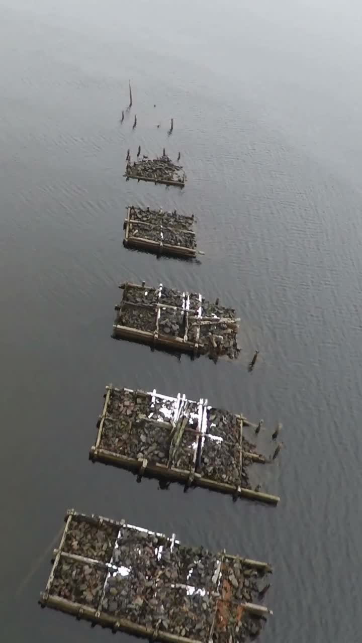 Rafts of Rocks in Water