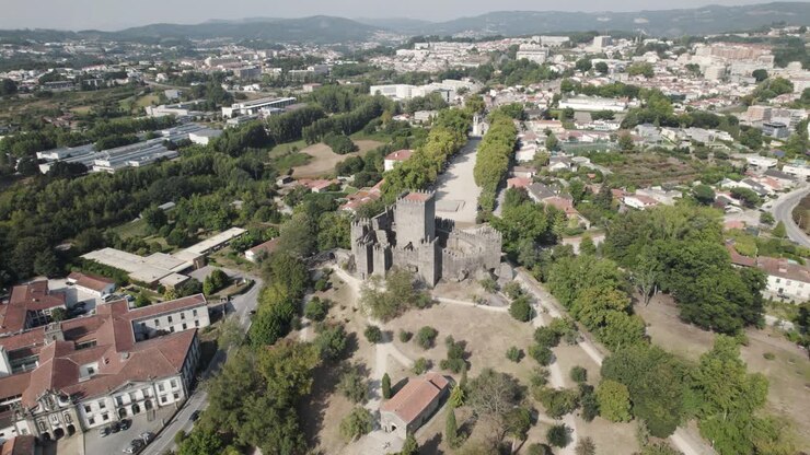 Castello medievale di Guimarães in Portogallo.