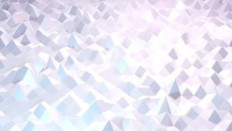 estilo blanco creativo abstracto bajo fondo poli en 4k. ondas abstractas se mueven en superficie brillante en bucle. animación suave y sin costuras. simple bg geométrico minimalista.