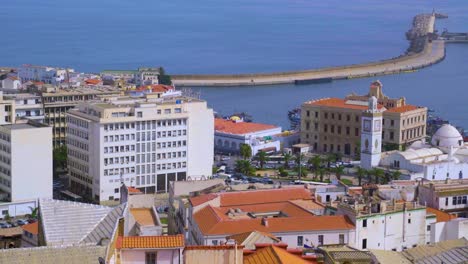 panoramic view of the bay of algiers and the city centre