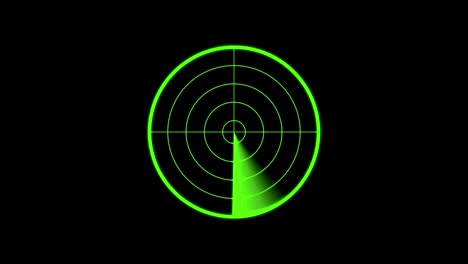 radar realista en la búsqueda. búsqueda aérea. visualización de radar hud. sistema de búsqueda militar animación de movimiento blip. interfaz de navegación. sonar de la marina.