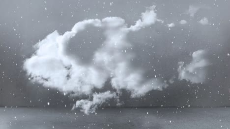 Animation-of-snow-falling-over-sky-with-clouds-at-christmas