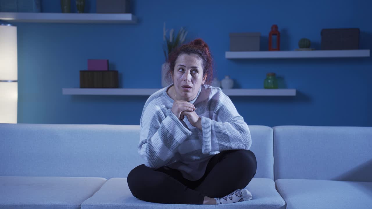 una mujer esquizofrénica.