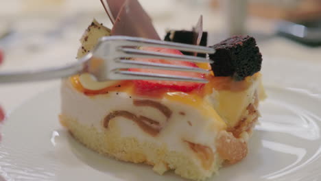 A-closeup-of-a-beautiful-cake-decorated-with-fruits-and-chocolate