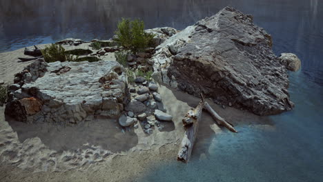 atlantic beach and rocky cliffs