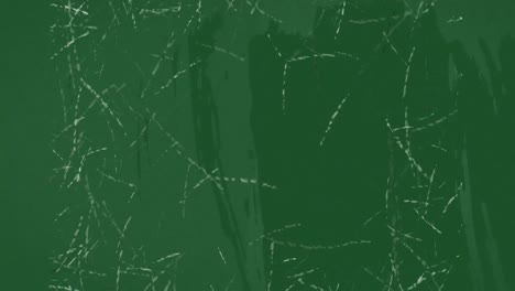 animation of multiple specks moving in hypnotic motion on green distressed background