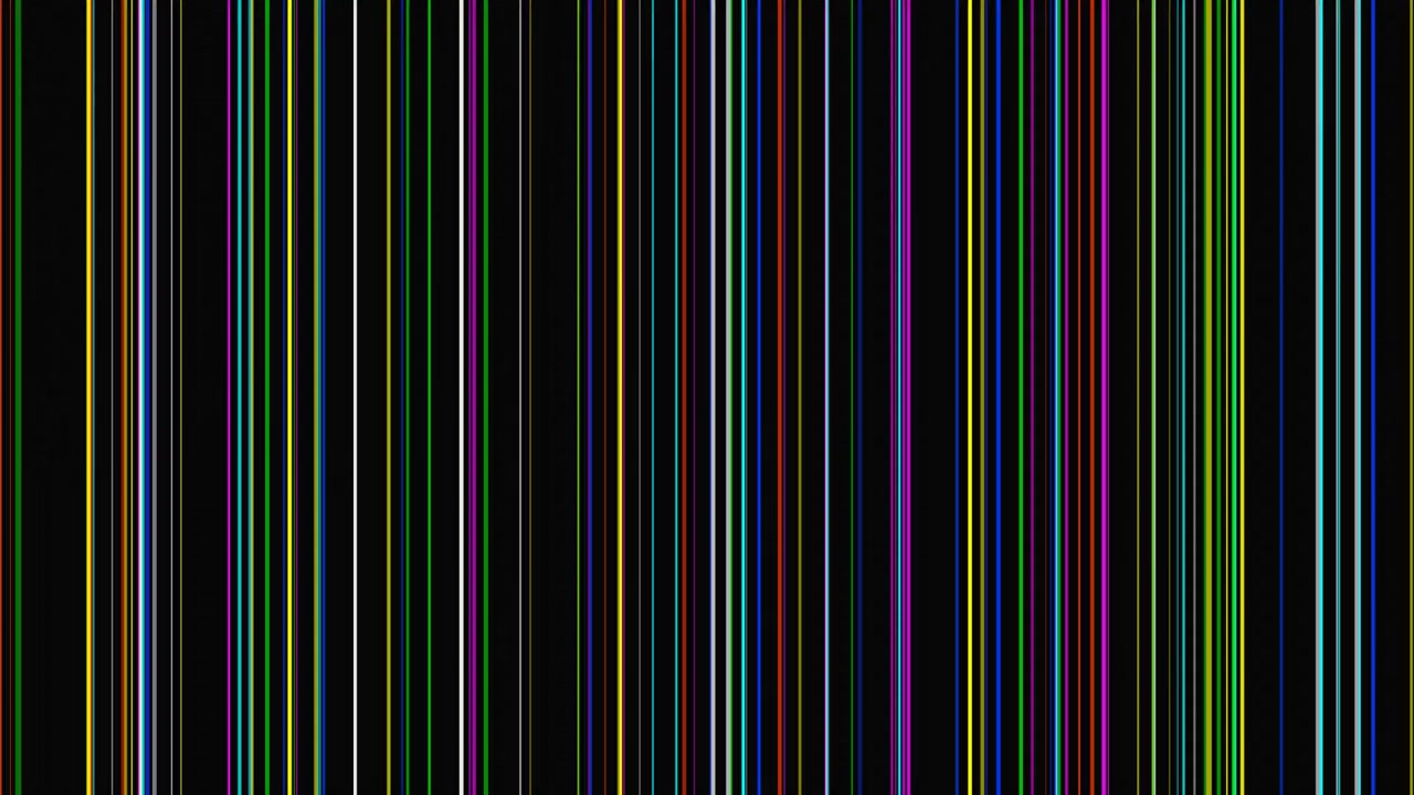 Abstract Background with Vertical Colorful Lines on Black