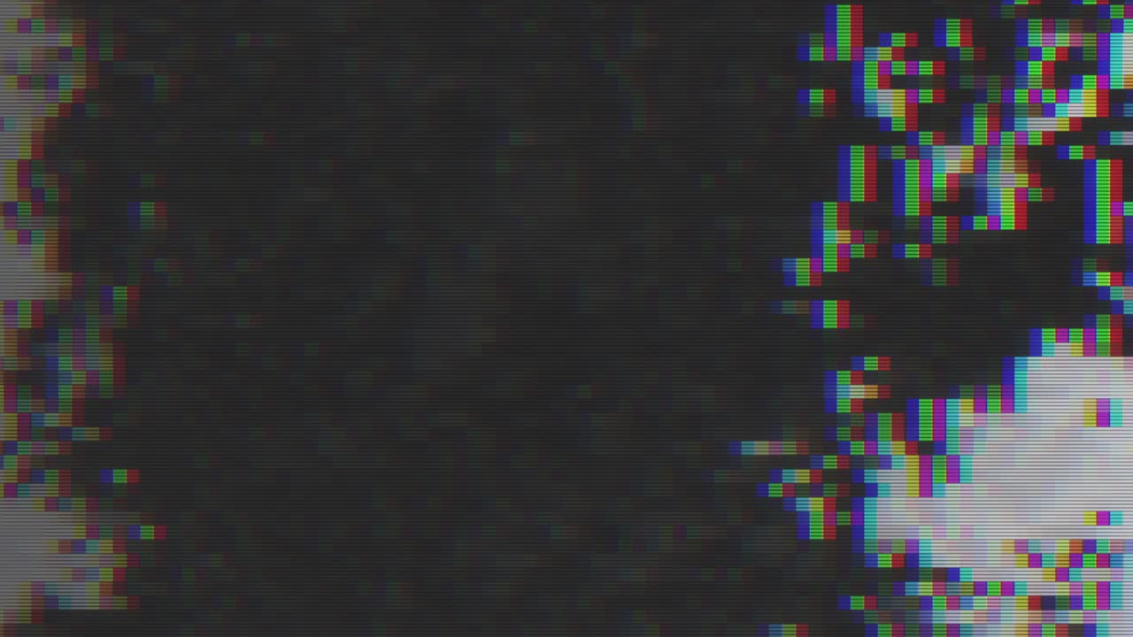 Unique Design Abstract Digital Animation Pixel Noise Glitch Error Video Damage