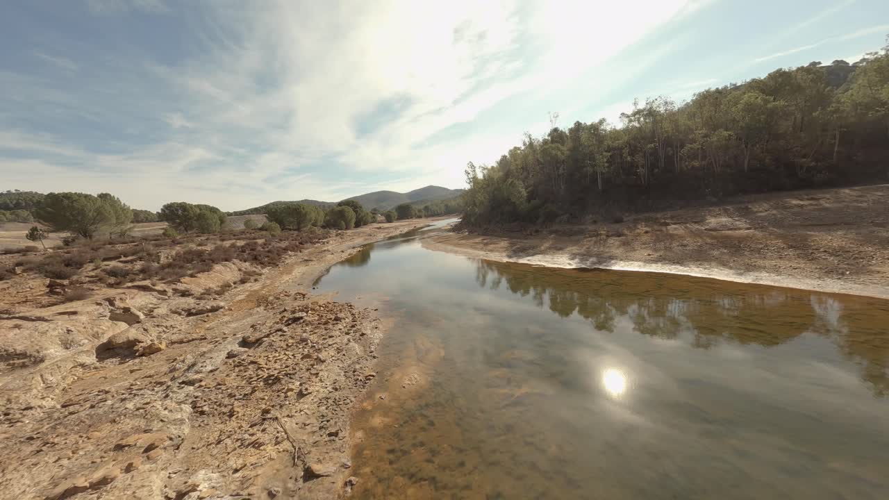 treetop fpv aéreo cae en vuelo rápido y bajo