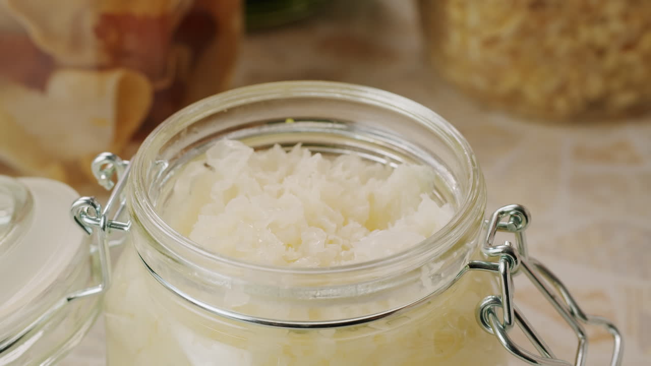 Tremella fermented salted Jamur salju or snow fungus, white colored fungi for food and medicine, popular in China and also Chinese cuisine.