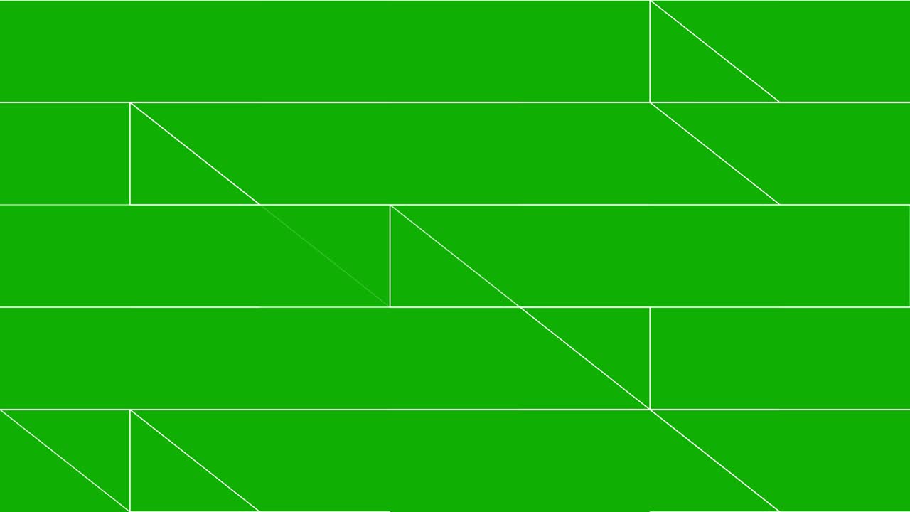 녹색 화면 배경으로 디지털 그리드 라인 모션 그래픽