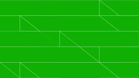 gráficos de movimiento de líneas de cuadrícula digital con fondo de pantalla verde