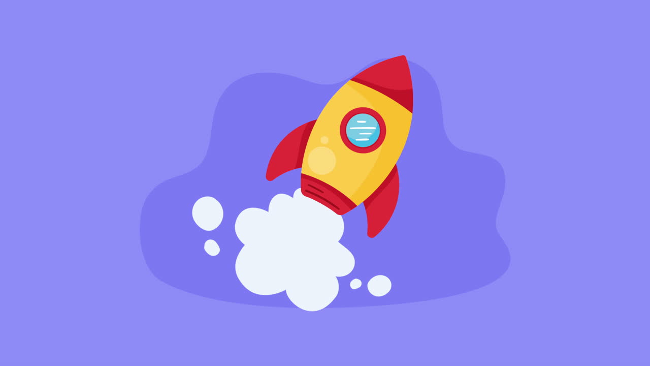 Cartoon Rocket Illustration