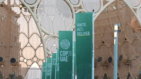 Site-view-of-COP28-UAE-held-at-Expo-City-in-Dubai,-United-Arab-Emirates,-December-5,-2023