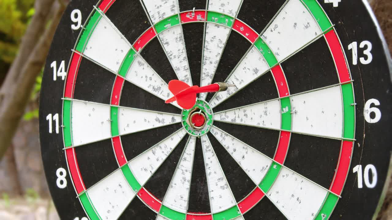 다트 게임 클로즈업