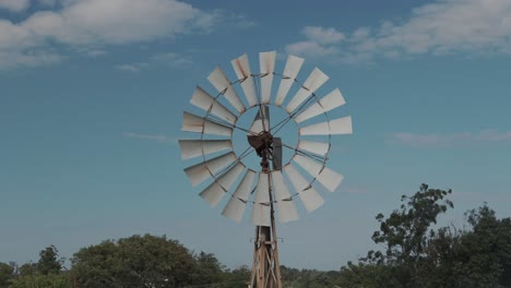 closeup of an old windmill, traditional farming life