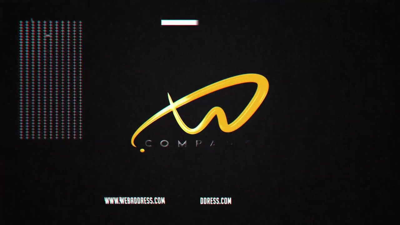 Moderne Glitch Promo Intro.